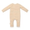 Gestreept kruippakje - One-piece pyjama natural stripes noos